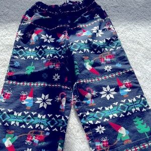 Hanna Andersson Sz 90 3T Gnome Sweet Gnome Flannel Pajama Pants